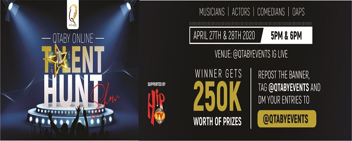 Qtaby Event Launches A 1st of It’s Kind Talent Hunt Amidst Covid-19 Pandemic Lock Down.
